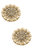 Caprice Sunflower Stud Earrings - Gold