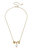 Cici Bow & Pearl Pendant Necklace
