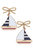 Crew Enamel Sailboat Earrings in Navy & White - Navy/White