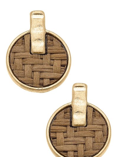 Canvas Style Danielle Raffia Stud Earrings product