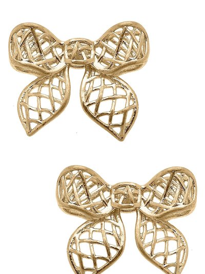 Canvas Style Diana Bow Stud Earrings product