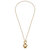 Edie Puffed Heart T-Bar Necklace