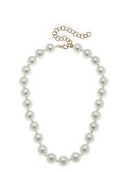Eleanor Beaded Pearl Necklace - Ivory