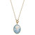 Emilie Resin Pendant Necklace - Wedgwood Blue