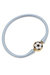 Enamel Soccer Ball Silicone Bali Bracelet In Silver - Silver