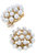 Everly Pearl Cluster Clip-On Earring - Ivory