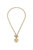 Ezra Coin T-Bar Necklace in Worn Gold - Worn Gold