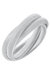 Florence Interlocking 3-Row Watchband Bangle In Satin Silver - Satin Silver