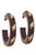 Florida State Seminoles Resin Logo Hoop Earrings - Garnet