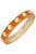 Game Day Enamel Football Helmet Hinge Bangle In Burnt Orange - Burnt Orange