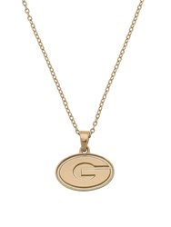 Georgia Bulldogs 24K Gold Plated Pendant Necklace - Gold