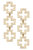 Gretchen Greek Keys Cross Linked Earrings In Worn Gold - Gold