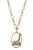 Gwen Giraffe Pendant Necklace - Worn Gold