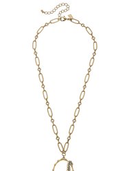Gwen Giraffe Pendant Necklace