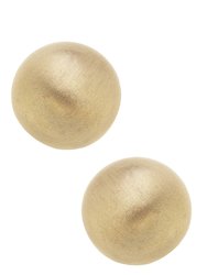 Hailey Stud Earrings In Satin Gold - Satin Gold