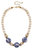 Hazel Chinoiserie & Painted Wood Necklace in Ivory - Ivory