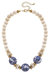 Hazel Chinoiserie & Painted Wood Necklace in Ivory - Ivory