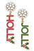 Holly Jolly Enamel Earrings - Fuchsia & Green