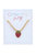 Jane Strawberry Gold Ball Beaded Children's Necklace