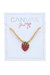 Jane Strawberry Gold Ball Beaded Children's Necklace