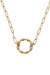 Jenny Delicate Bamboo Necklace in Worn Gold - Worn Gold