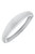 Josephine Statement Hinge Bangle in Satin Silver - Satin Silver