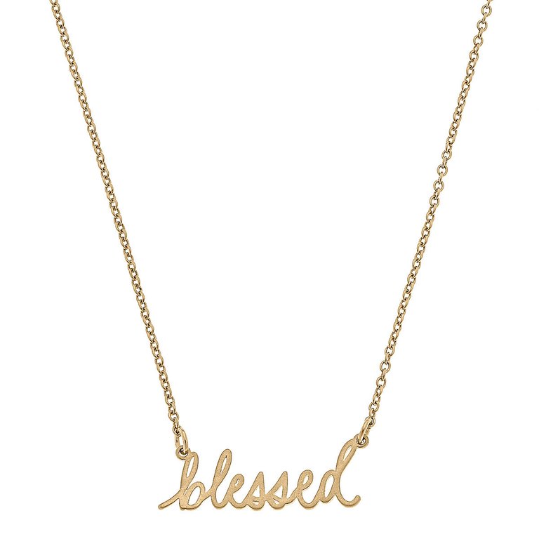 Julia Blessed Delicate Chain Necklace