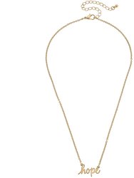 Julia Hope Delicate Chain Necklace - Worn Gold
