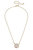 Juliette Mother of Pearl Scalloped Initial Necklace