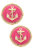 Kathleen Enamel Anchor Statement Stud Earrings - Pink - Pink