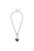 Kendall Murano Glass Heart Necklace in Blue