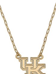 Kentucky Wildcats 24K Gold Plated Pendant Necklace - Gold