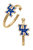 Kentucky Wildcats Enamel Logo Hoop Earrings - Blue