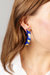 Kentucky Wildcats Resin Logo Hoop Earrings In Blue