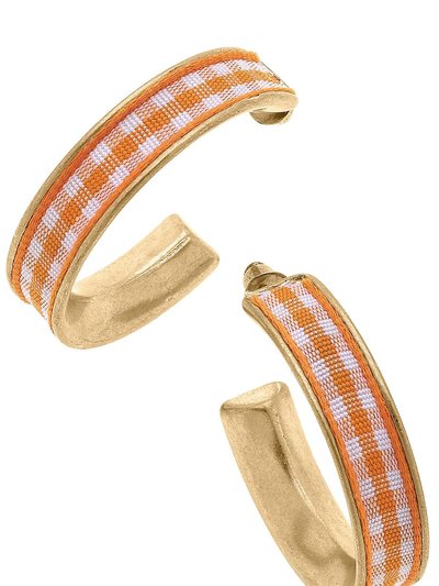 Canvas Style Libby Gingham Hoop Earrings product