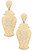 Lila Temple Jar Statement Earrings in Worn Gold - Gold