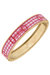 Lindsey Gingham Horsebit Bangle in Pink - Pink