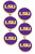 LSU Tigers Triple Drop Enamel Earrings - Purple