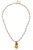 Madeleine Pearl & Pineapple Children's Necklace In Yellow