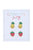 Madeleine Strawberry & Pineapple Children's Stud Earrings - Set Of 2 - Worn Gold