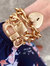 Madison Padlock Chain Bracelet in Worn Gold