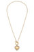 Molly Pearl Studded Heart T-Bar Necklace