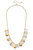 Naya Pearl And Gold Disc Statement Necklace - Mother Of Pearl