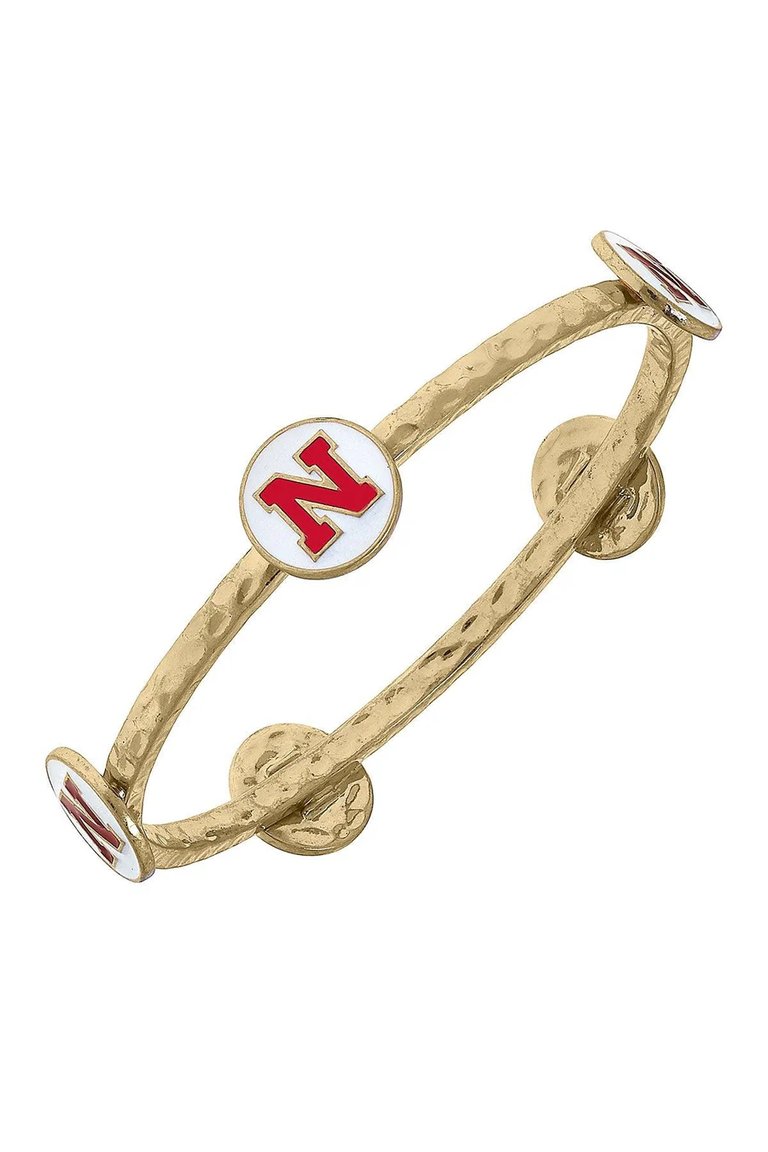 Nebraska Cornhuskers Enamel Claudia Bangle - Red