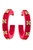 Nebraska Cornhuskers Resin Logo Hoop Earrings - Red