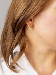 Oklahoma Sooners 24K Gold Plated Stud Earrings