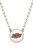 Oklahoma State Cowboys Enamel Disc Pendant Necklace - White