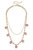 Paloma Chinoiserie Drip Necklace - Pink & White - Pink/White