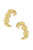 Queen Elizabeth Coin Hoop Earrings - Worn Gold