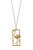 Rae Flamingo Pendant Necklace - Worn Gold
